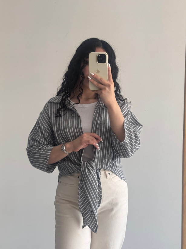 شومیز گره ای راه راه🌚