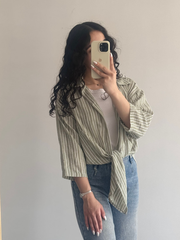 شومیز گره ای راه راه🌚