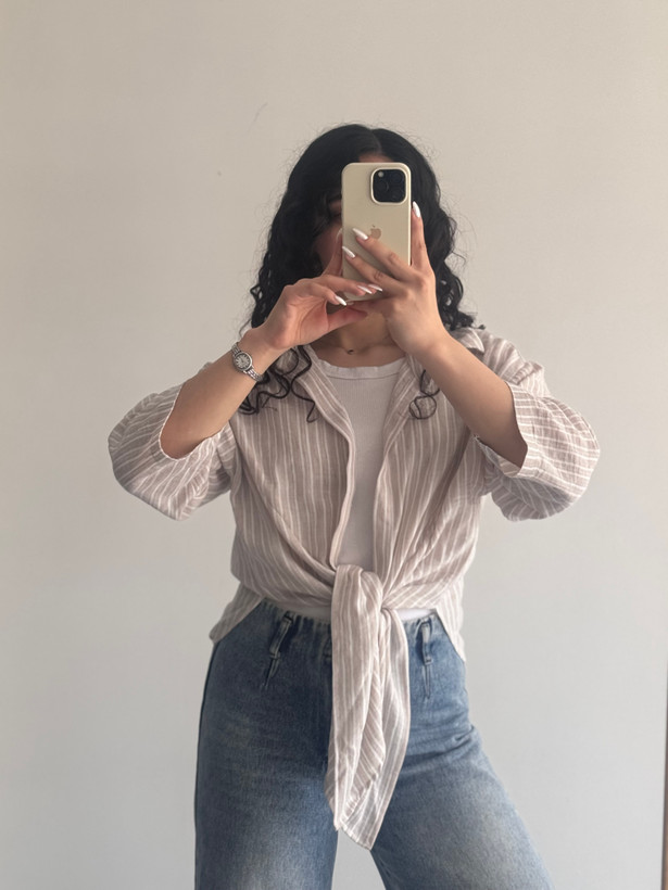 شومیز گره ای راه راه🌚