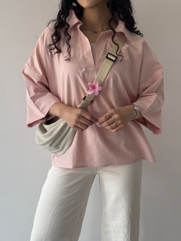 شومیز باکسی جلو بسته🤎